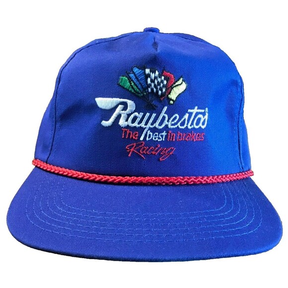 Raybestos Racing Snapback Hat Vintage NASCAR Racing Cap Made In USA Cord - Picture 1 of 9